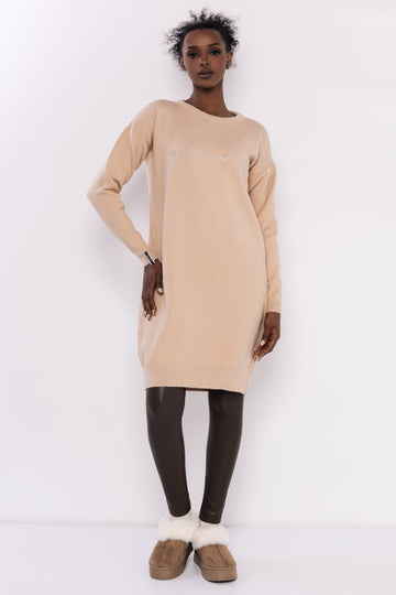 Goldi köves tunika bézs