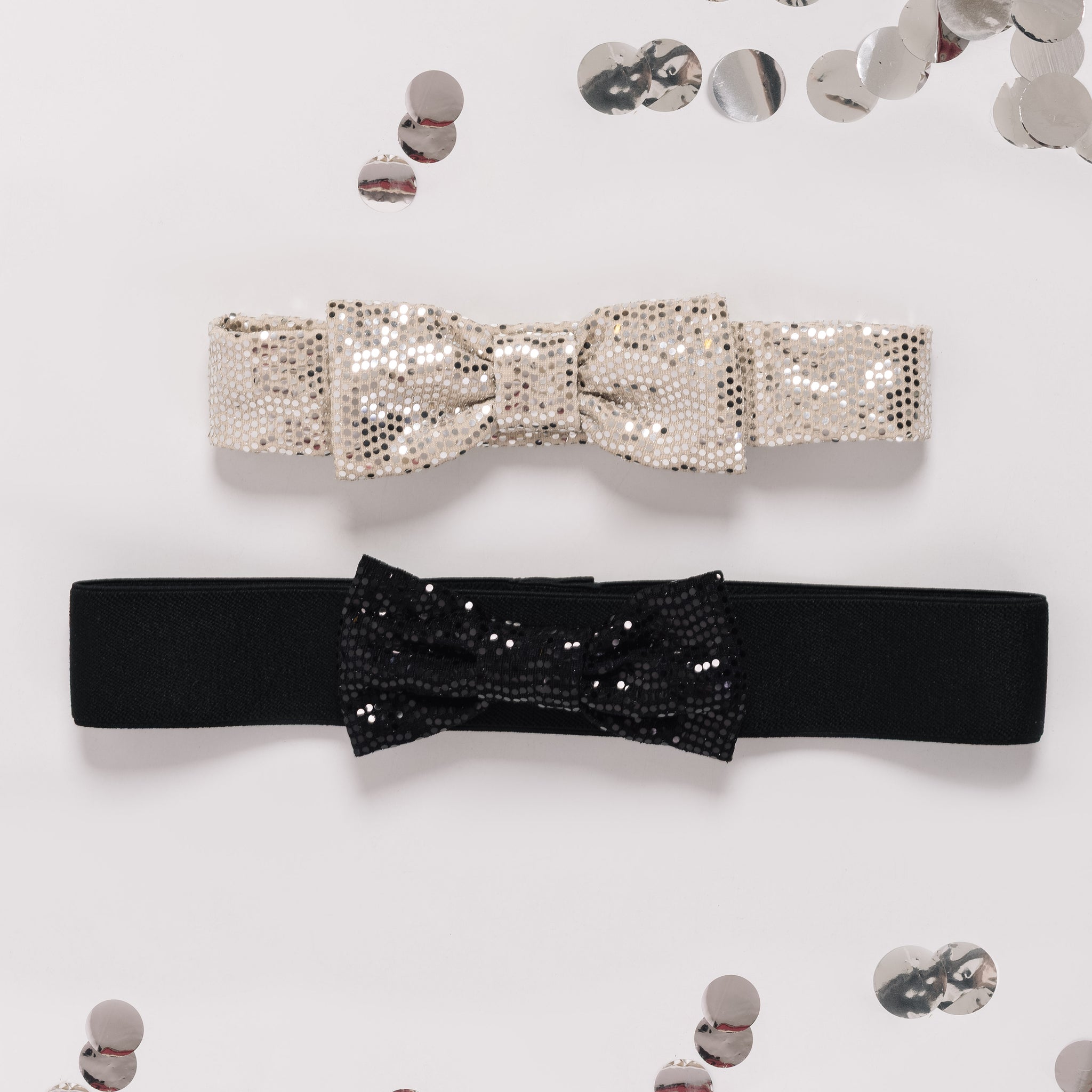 AJÁNDÉK karácsonyi Kitti fejpánt + öv csomag ezüst/fekete