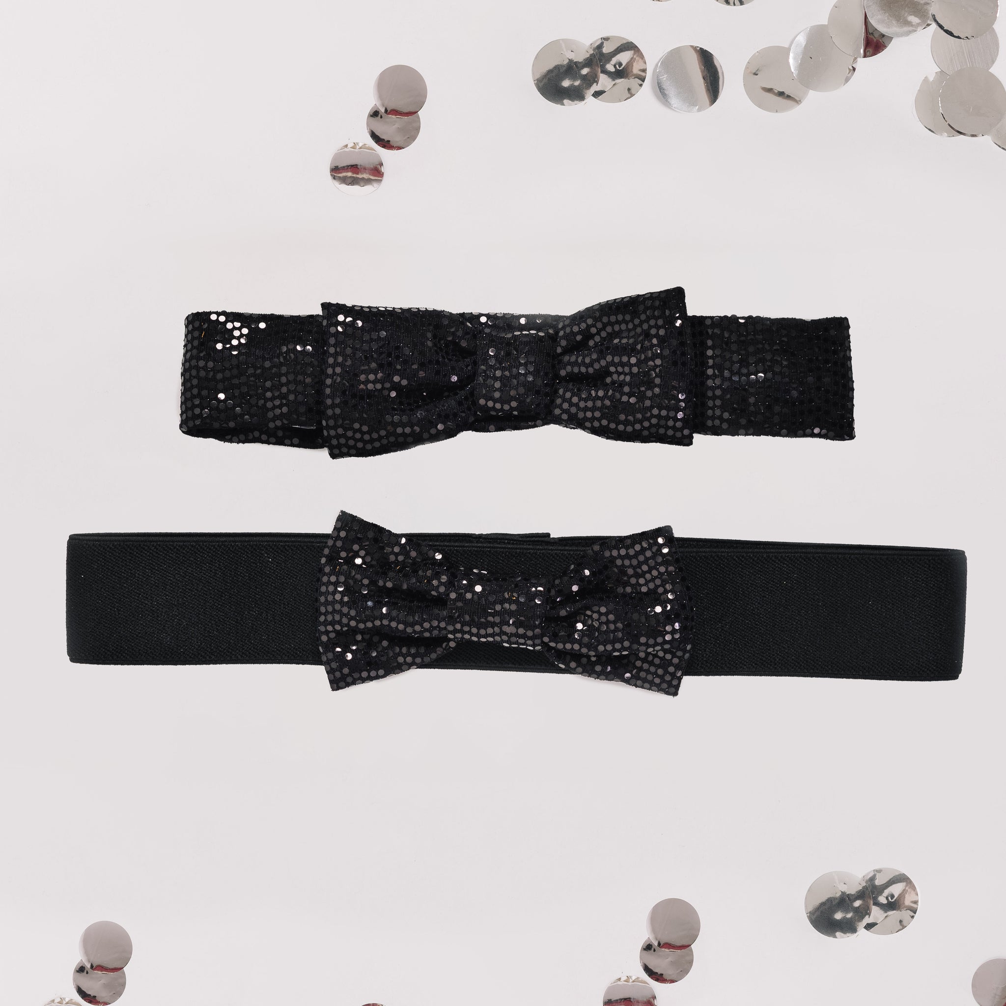 AJÁNDÉK karácsonyi Kitti fejpánt + öv csomag fekete/fekete