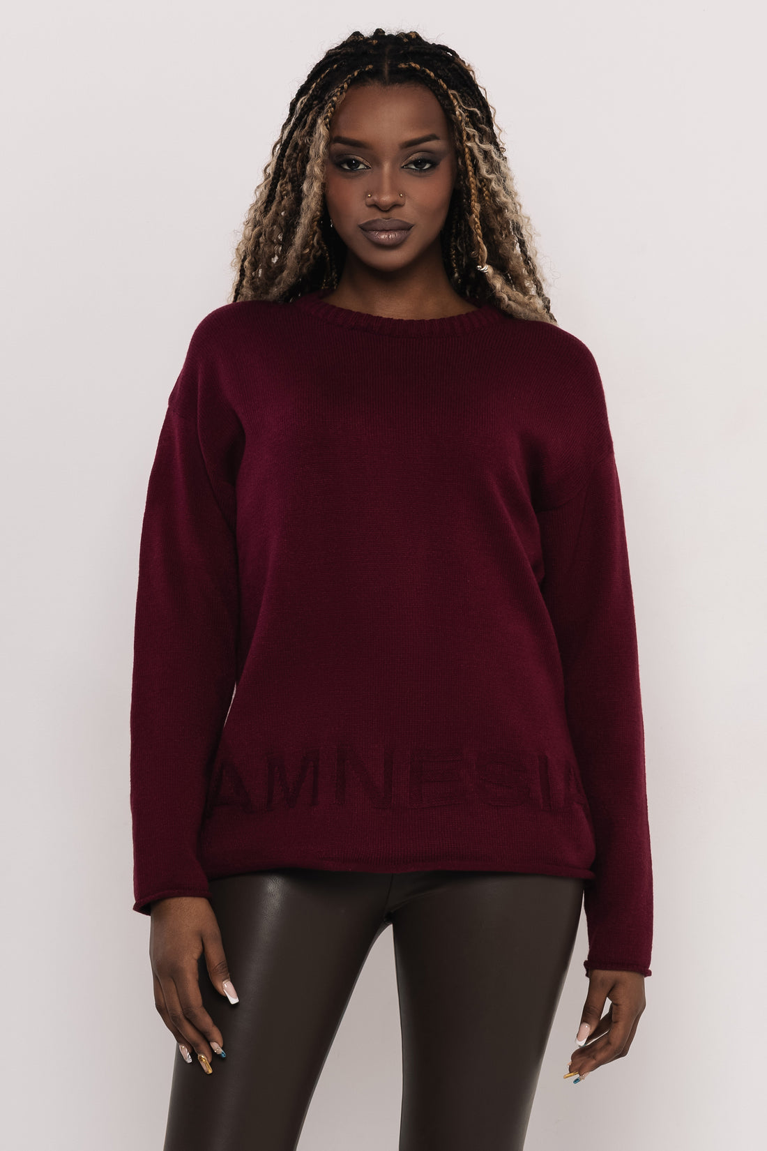 Tamul pulóver - bordó
