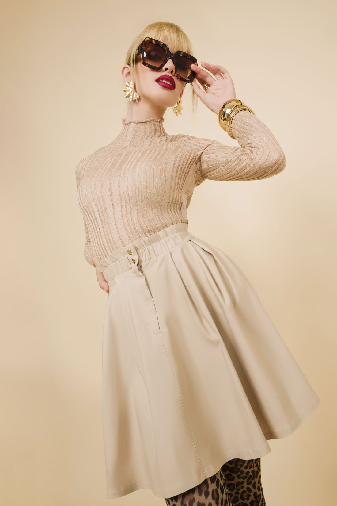 Cede szoknya - bézs-0