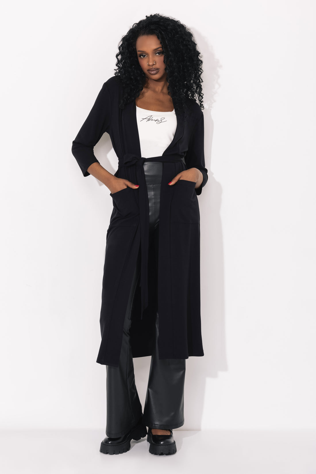 Biel kardigán fekete one-0