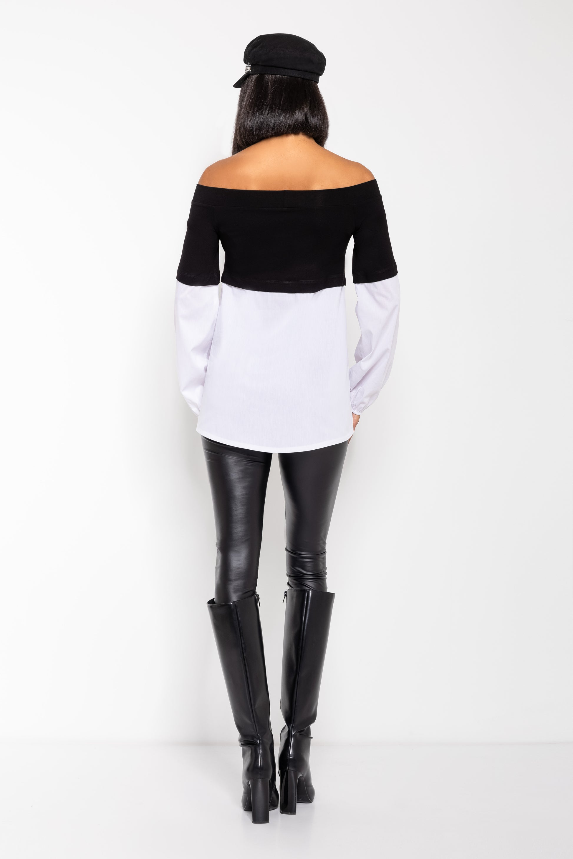 Nhuco felső fehér/fekete fehér one-2