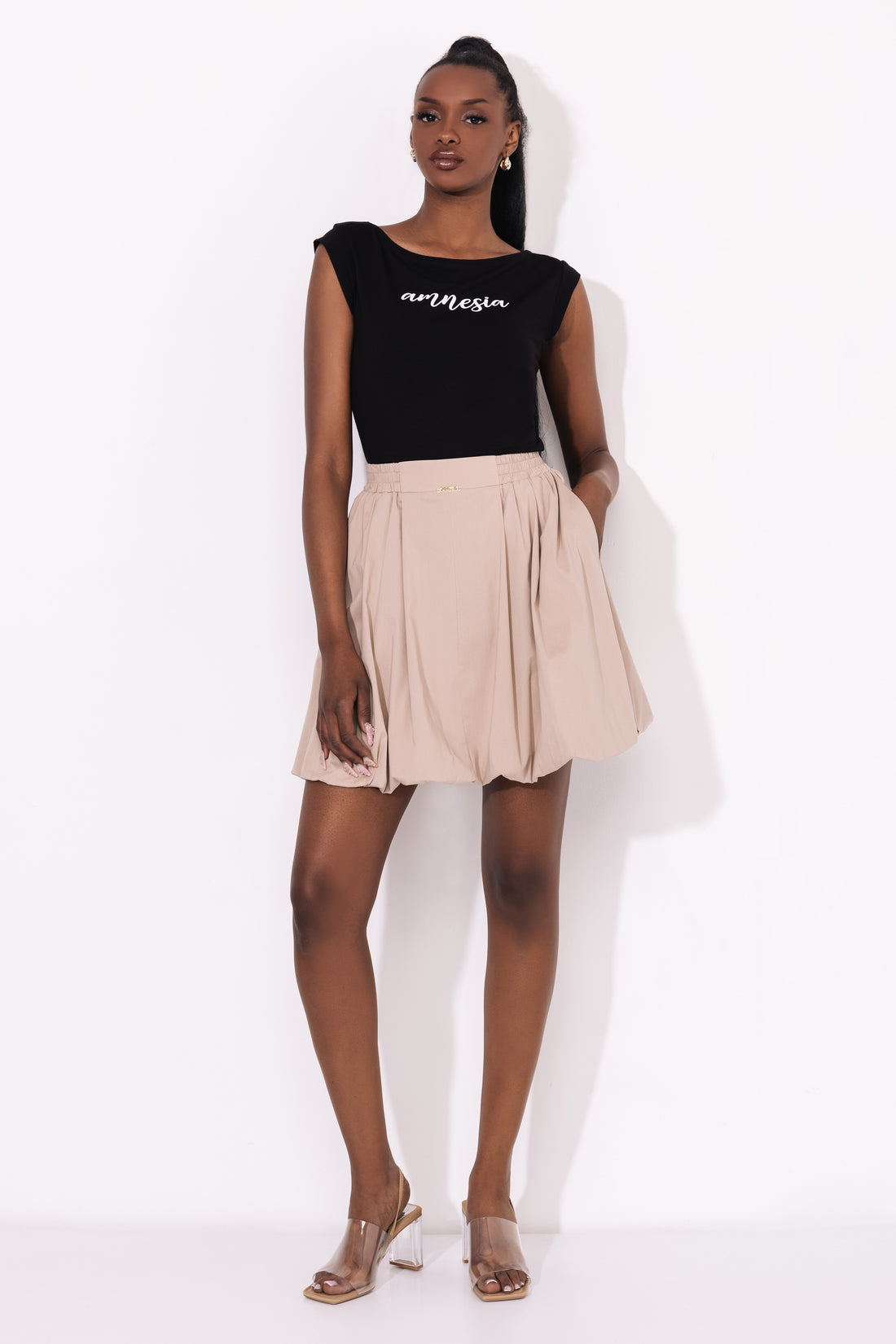 Caron felső fekete one-0