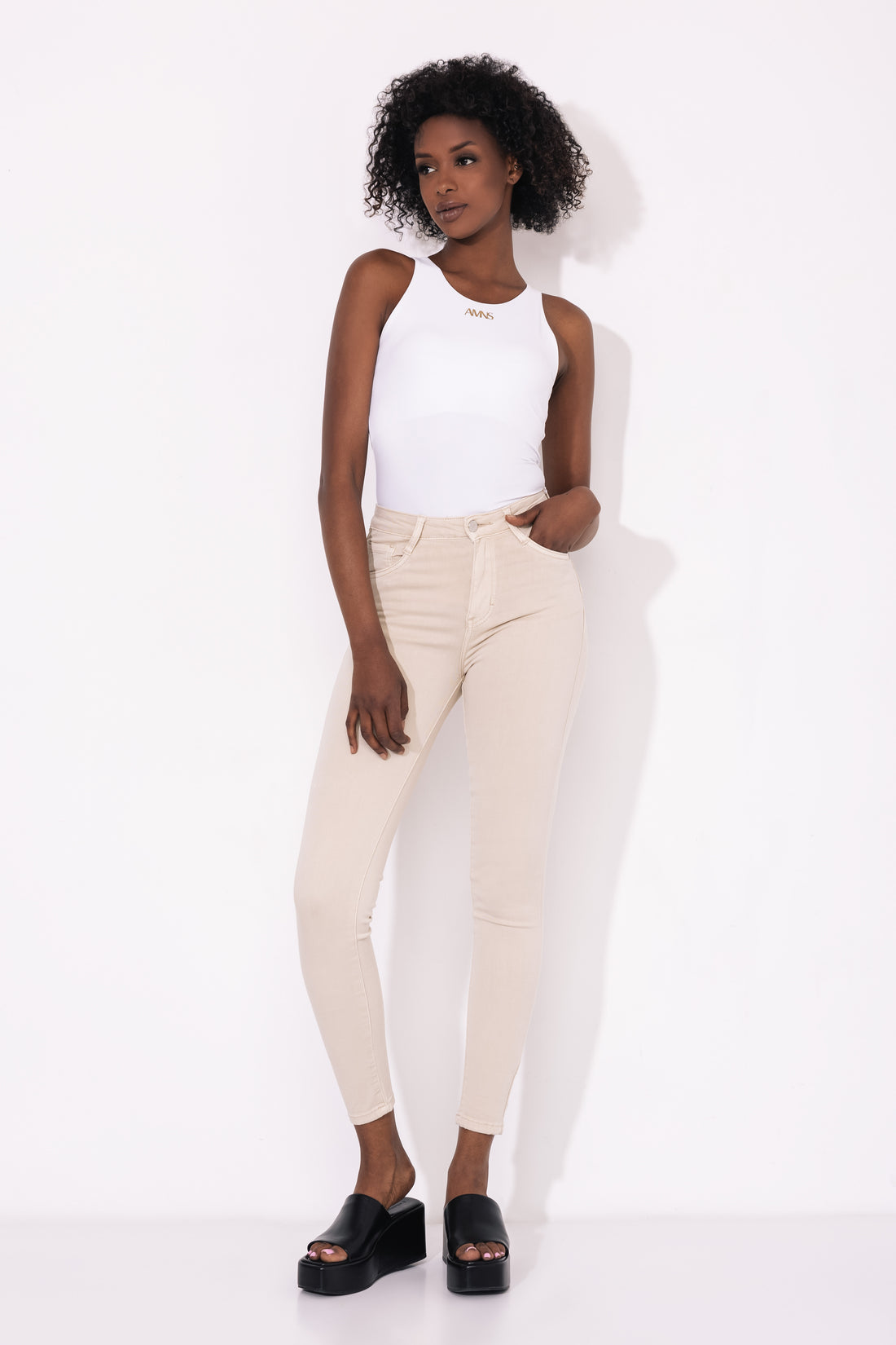 Difem top fehér one-0