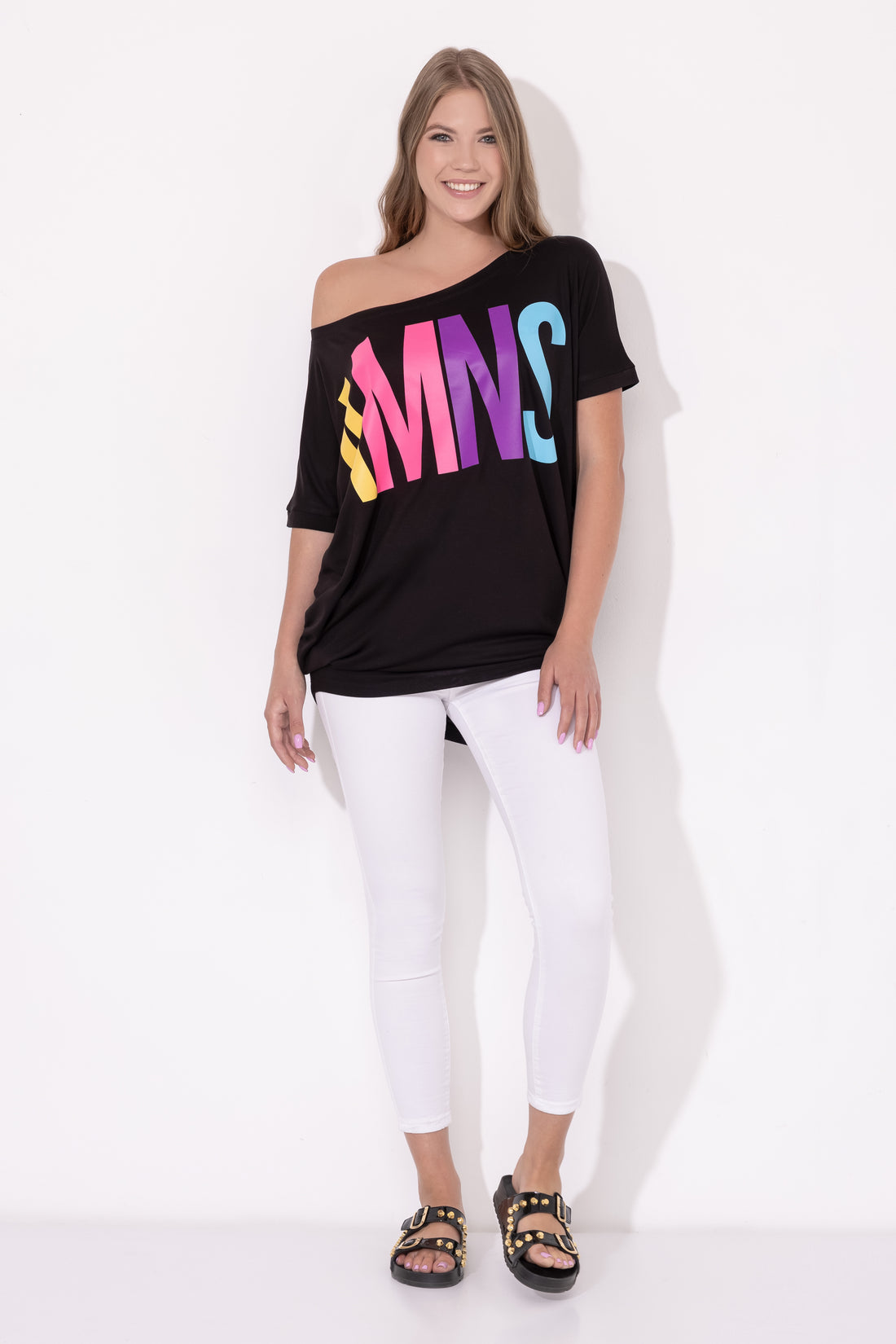 Bony bőfelső fekete one-0