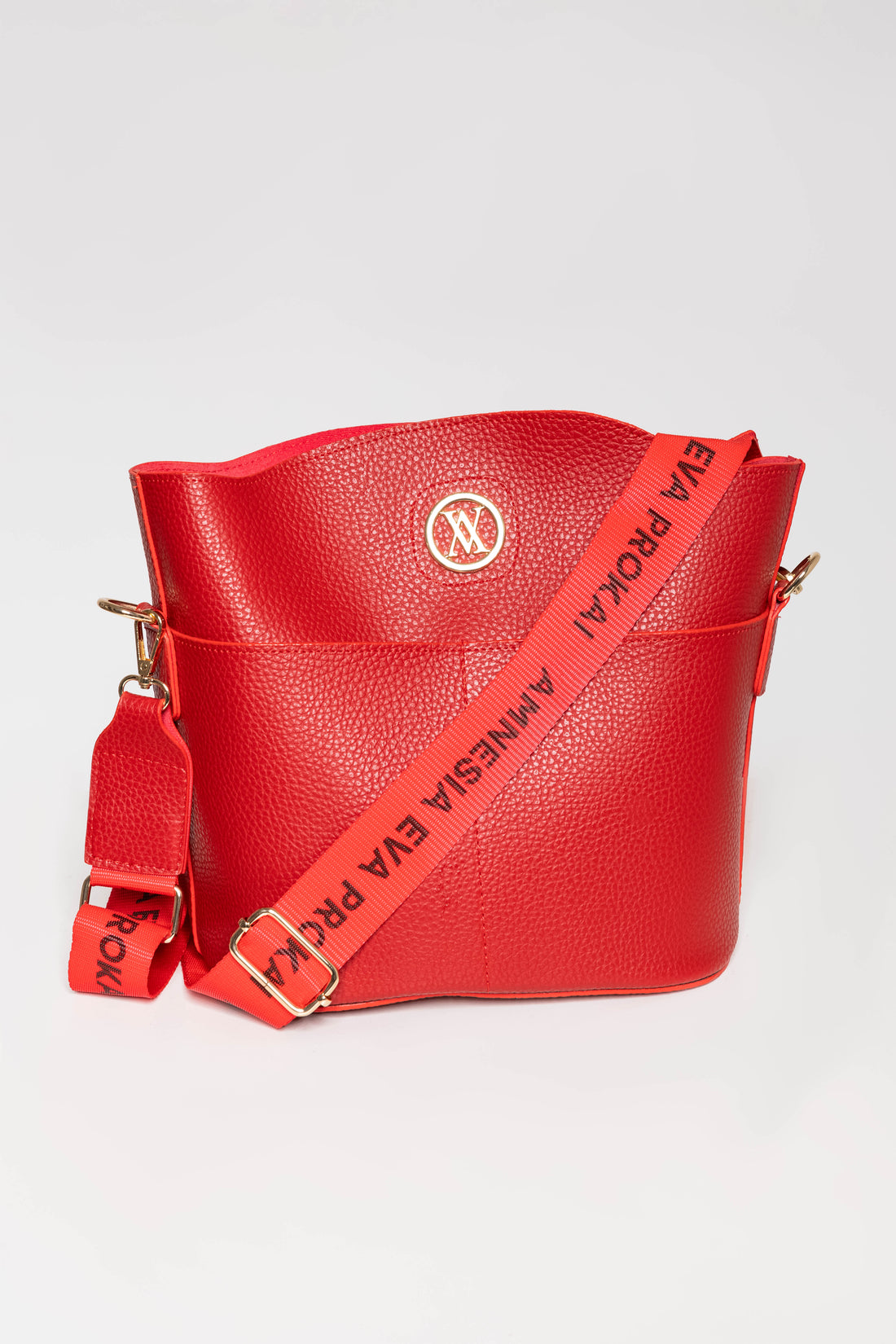 Elöl két zsebes táska piros one-0