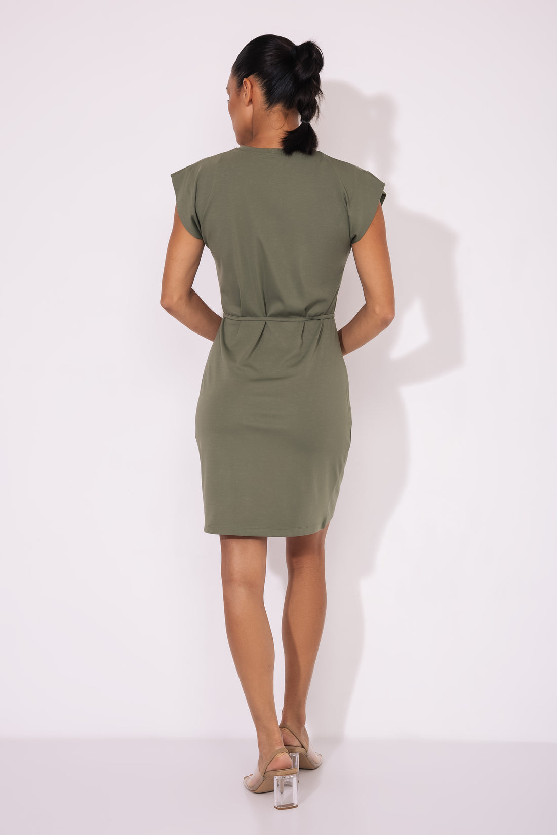Kisova ruha khaki zöld one-0